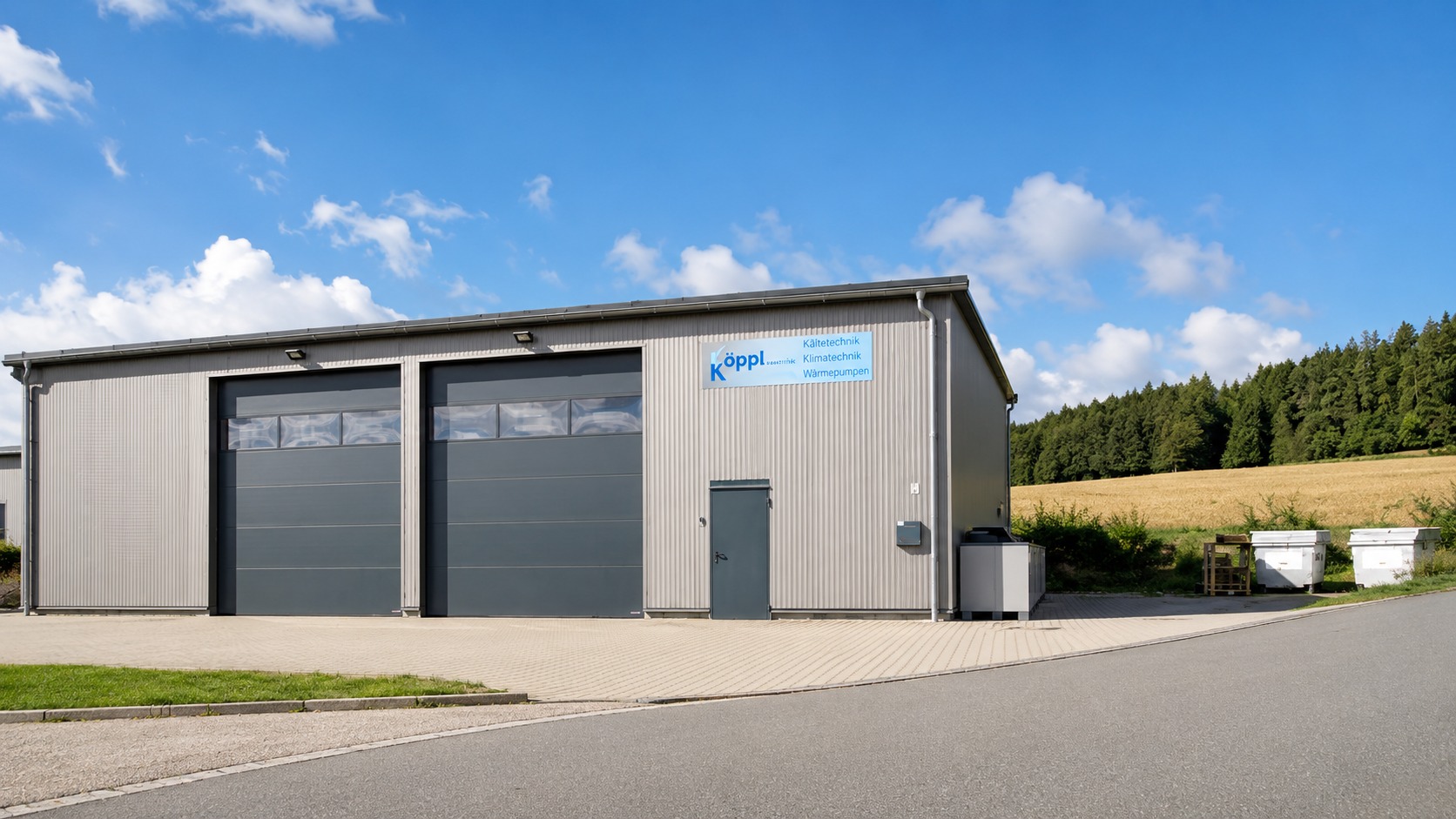Betriebshalle von Köppl Kältetechnik